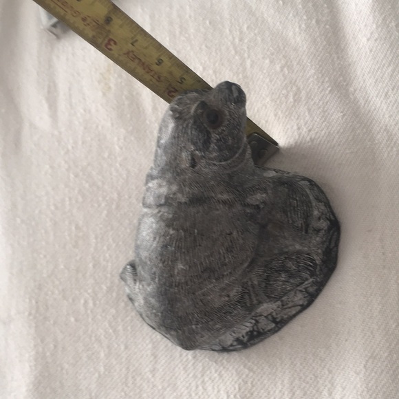 🔻Vintage🔻  Soapstone Seal Figurine Hand Carved 1970’s - Picture 10 of 10